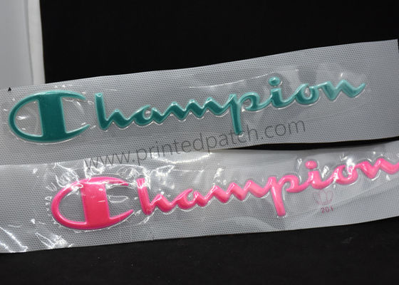 8 kolorów 3D Champion Odzież Etykiety Winylowe naklejki termotransferowe