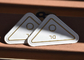 Biała ekologiczna etykieta z nadrukiem TPU Dostosowane złote logo do odzieży