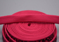 Niestandardowe ubrania 11mm Poliester pleciony sznurek z okrągłym błyszczącym silikonowym logo