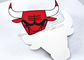 Realistyczna etykieta termotransferowa TPU Animal 2D 3D Bull Head Pattern