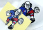 Niestandardowe etykiety silikonowe Naszywki odzieżowe z kreskówek Stary człowiek grający w koszykówkę