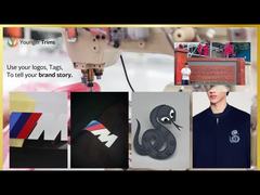 Bluzy z mikrofibry z nadrukiem na zamówienie z białą silikonową naszywką z logo