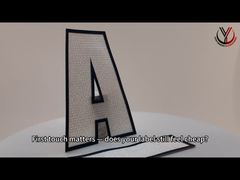 Tkaniny drukowane Matte Silicone Logo Patch White For Garments