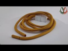 Odzież 5 mm okrągły poliester sznurek metalowy i końcówki tkanin