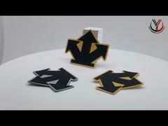 Twill Drukowane 1 mm Wymywalne etykiety odzieżowe Logo silikonowe