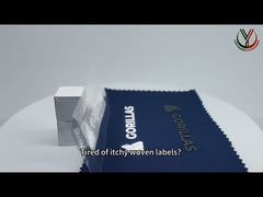 Oglądaj: Niestandardowe, formowane termicznie etykiety z logo TPU Voltage na odzież - prezentacja