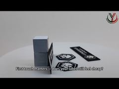 Zobacz demo 5 kolorowych, jednokolorowych etykiet termotransferowych 3D z silikonu z metalowymi klamrami