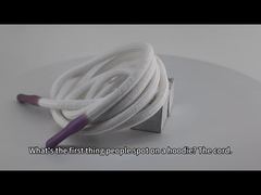 Niestandardowy elastyczny sznurek ze ściągaczem, odnawialny, czarny, pusty, z jedwabnym nadrukiem, silikonową końcówką do kropli dla Ciebie