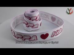 Przyjrzyj się bliżej: Odzież Spodnie Elastyczna taśma 30 mm z nadrukowanym błyszczącym logo TPU