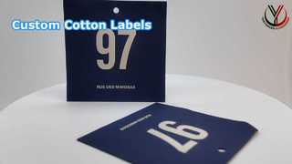 Niestandardowe etykiety bawełniane dla Twojej marki