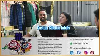 Niestandardowe silikonowe etykiety na wieszaki na ubrania