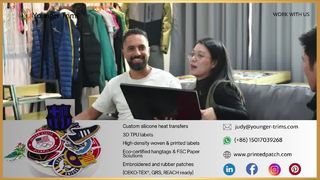 Silikonowe etykiety z logo na odzież roboczą