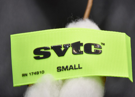 Szyte na niestandardowym logo marki Silikonowe etykiety odzieżowe Zmywalny druk 3D